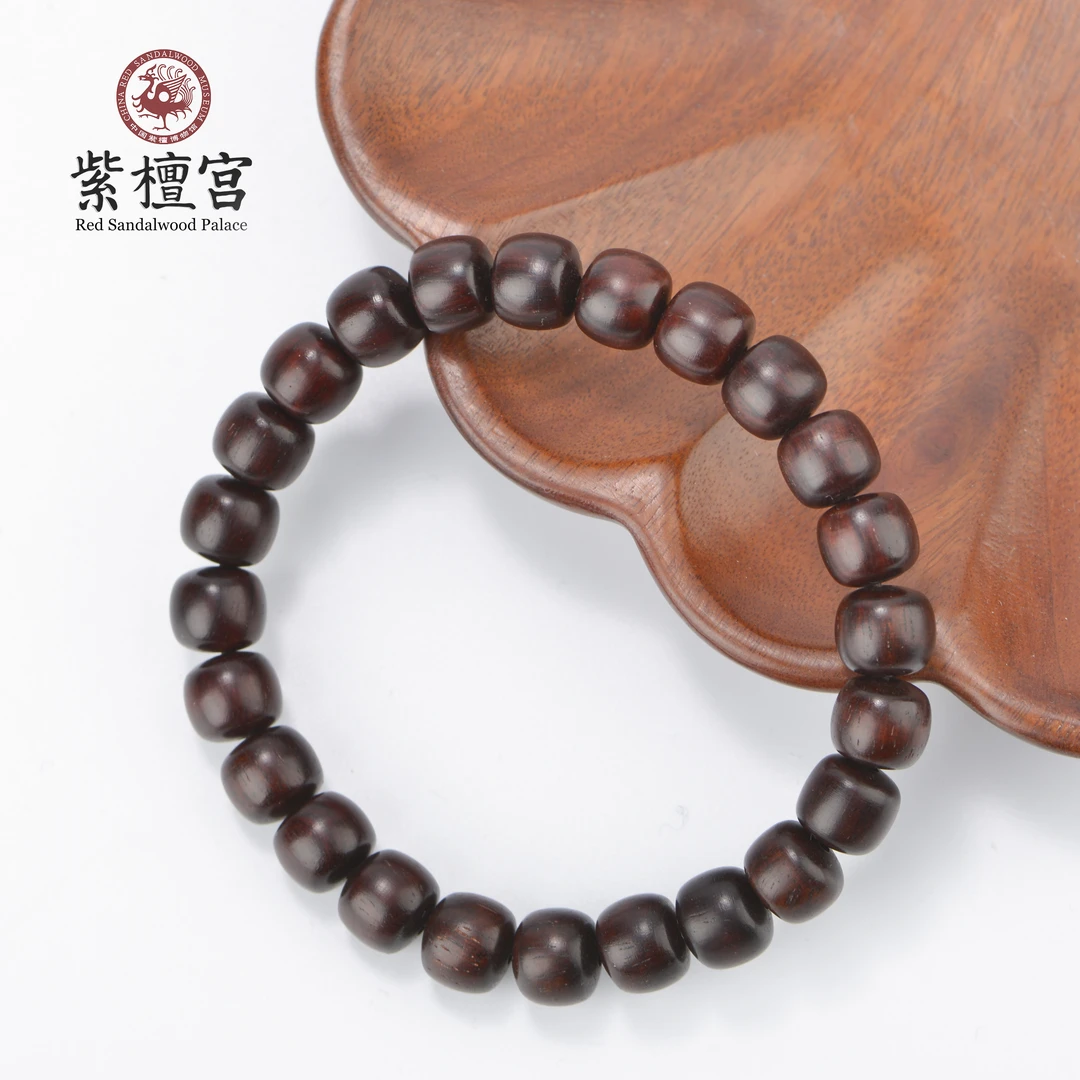 印度小叶紫檀老型珠0.8手串