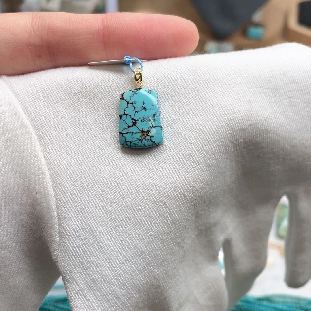 绿松石18K金镶嵌绿松石