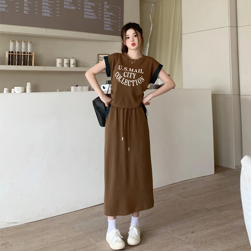 【小曹大码】女装减龄收腰显瘦时尚休闲套装-YSDN2732