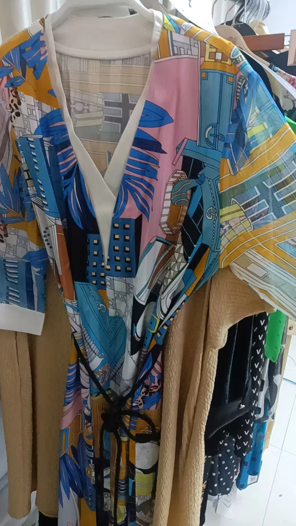 南宋丝府连衣裙孤品C6102