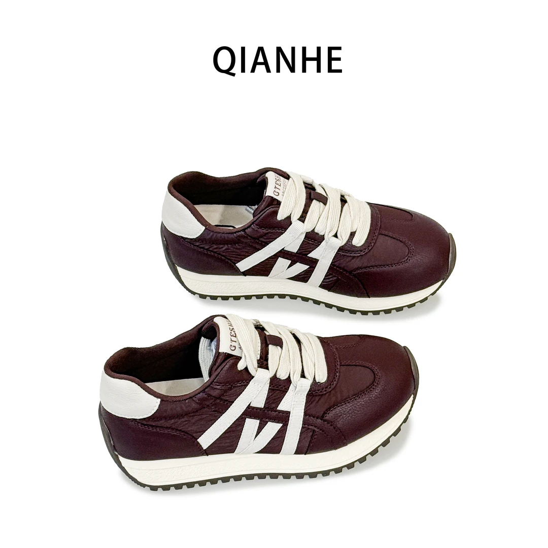 「千合自营」•酒红履途  典藏版 运动休闲女鞋（156-01）