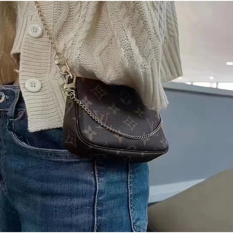 全新未使用 LouisVuitton/路易威登 经典老花小麻将包M58009