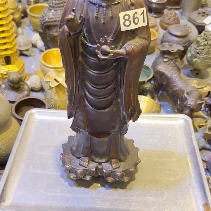 碧***）黄铜摆件，文房工艺品摆件