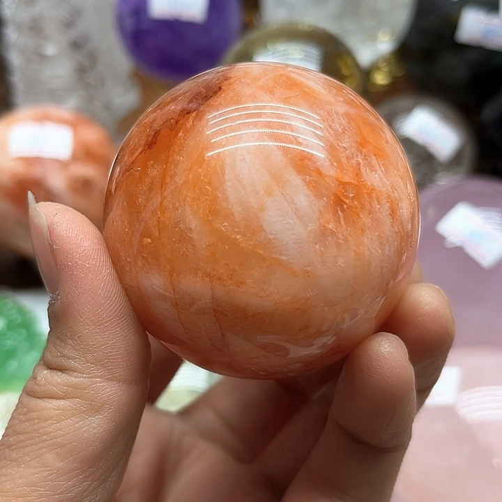 245克胶花水晶球未镶嵌水晶✨**✨