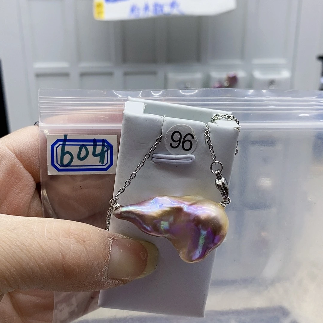 颈饰合金淡水珍珠