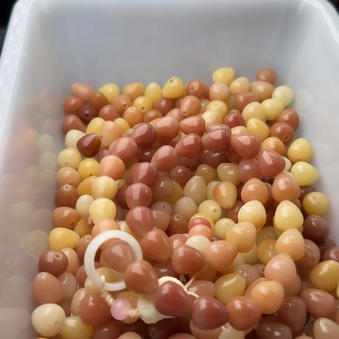 吊坠菩提根/象牙果50颗粉色水滴12