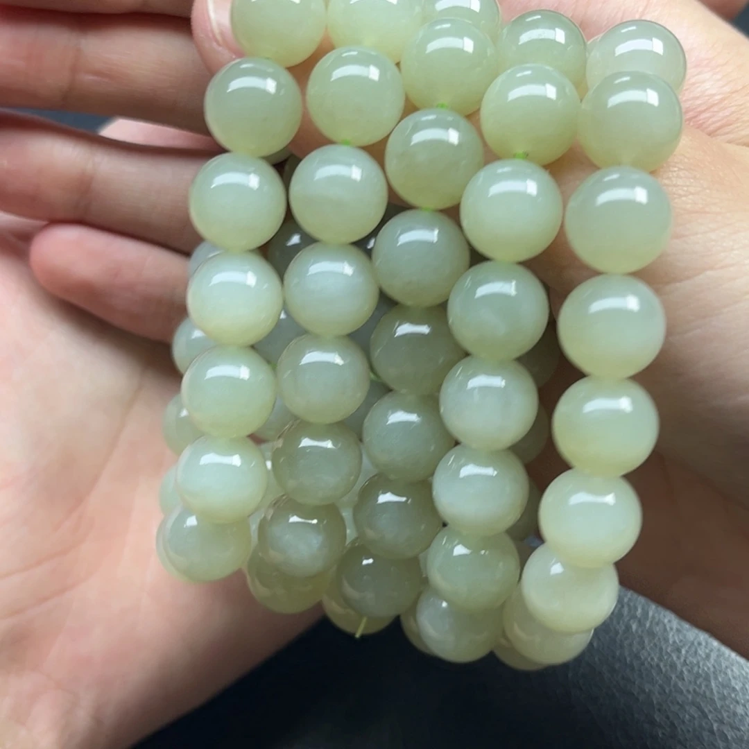 手链未镶嵌和田玉且末卡12手串多样性发一