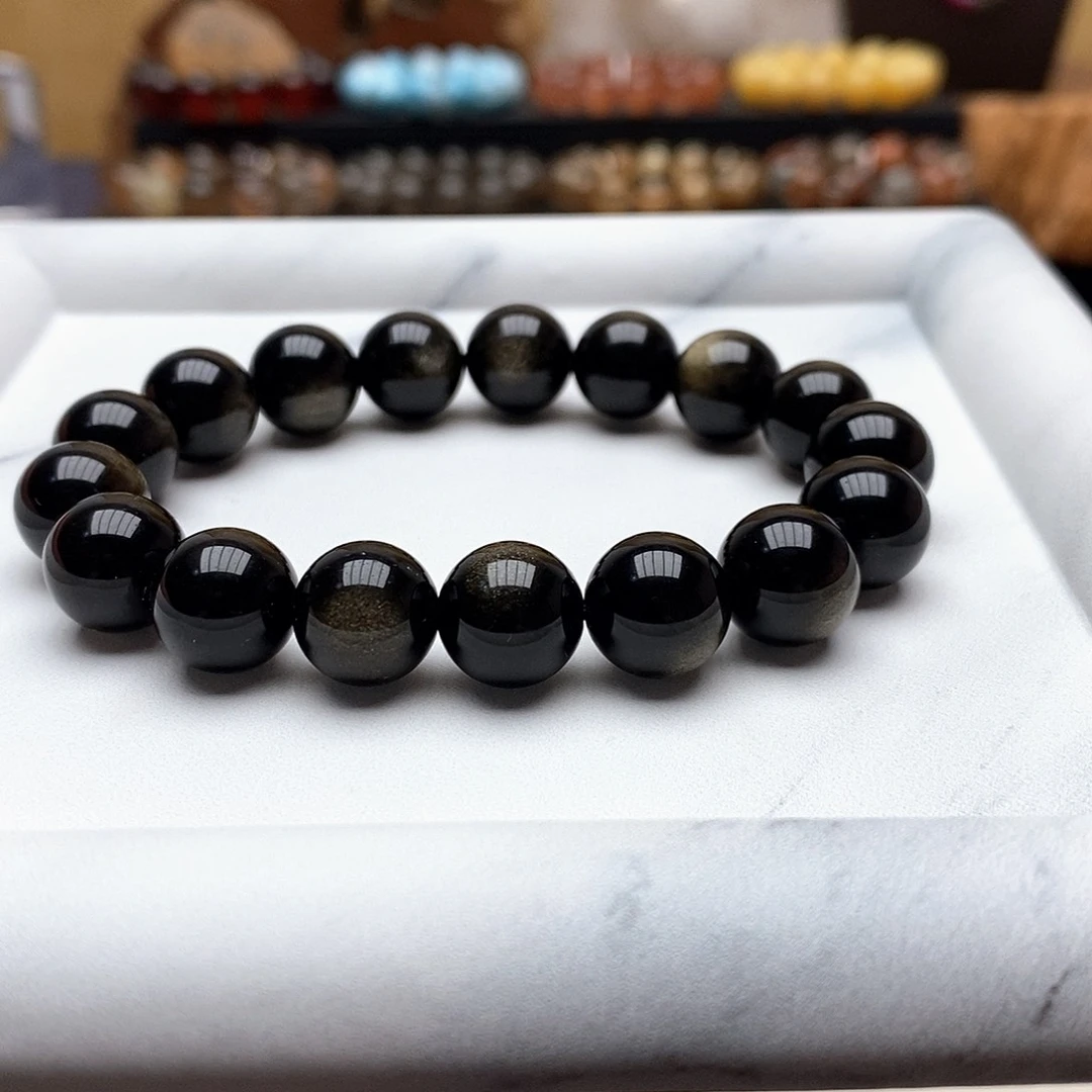 未镶嵌黑曜岩手链