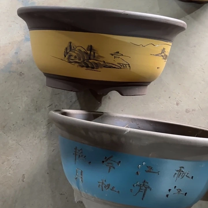 紫砂花盆            130-2