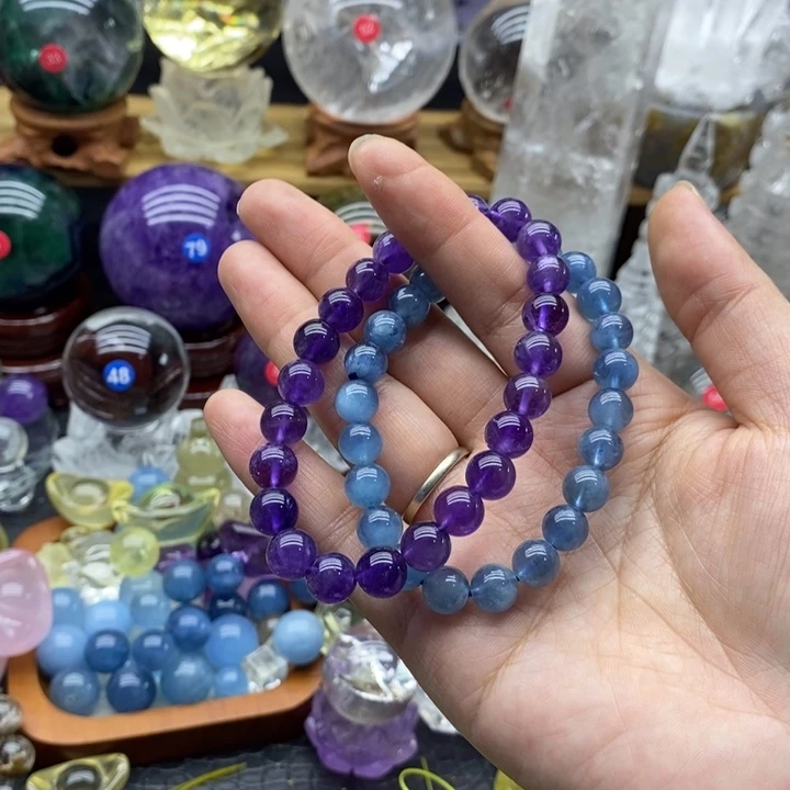 独***美石材天然水晶手串