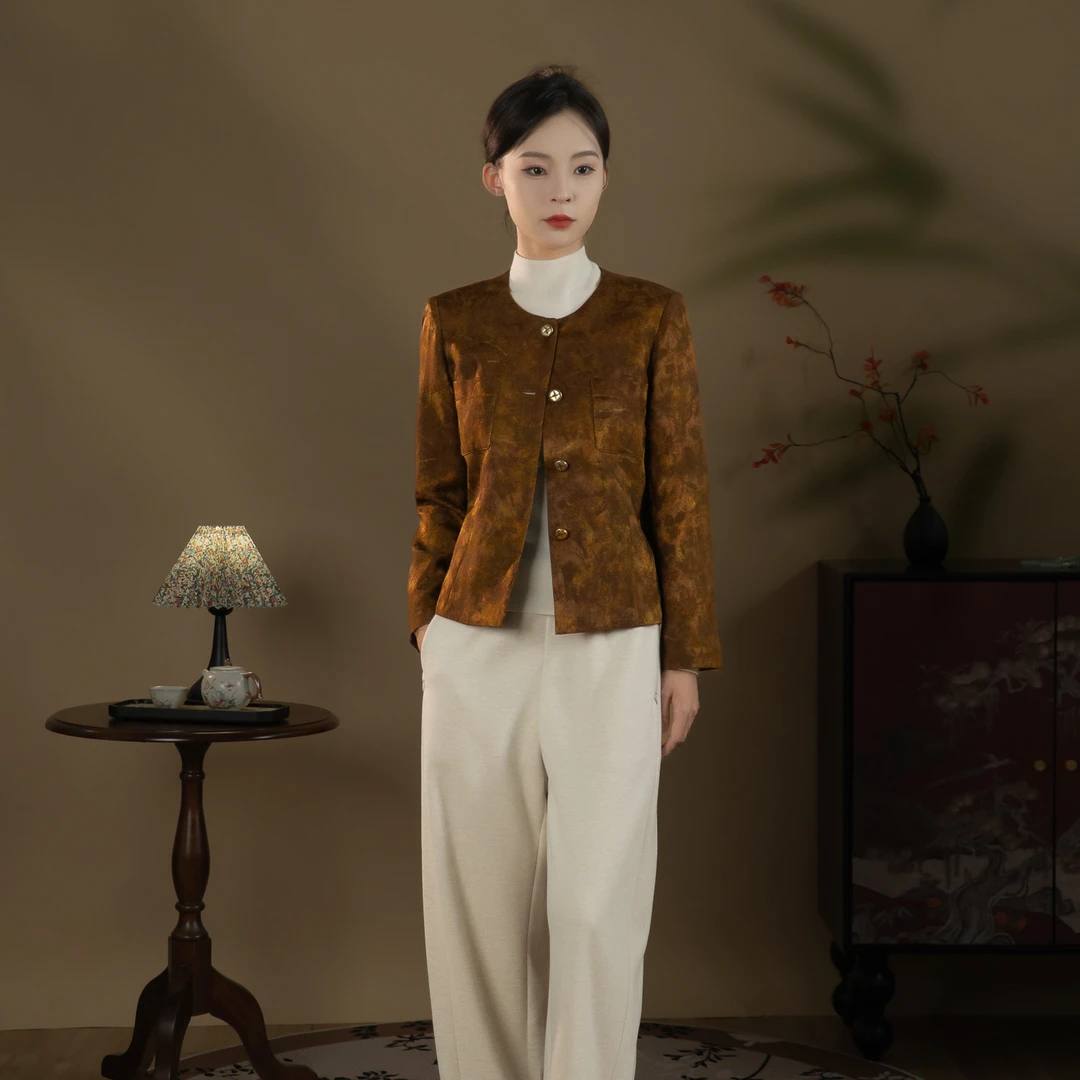 锦意芬领-缙云-2025秋季新品国风桑蚕丝丝毛长袖外套WT353-WT356