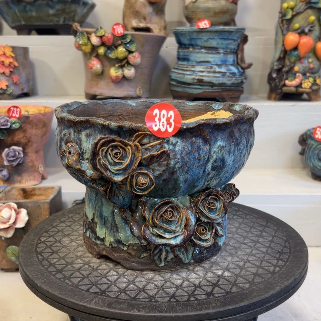 383 号陶然花器手工花盆