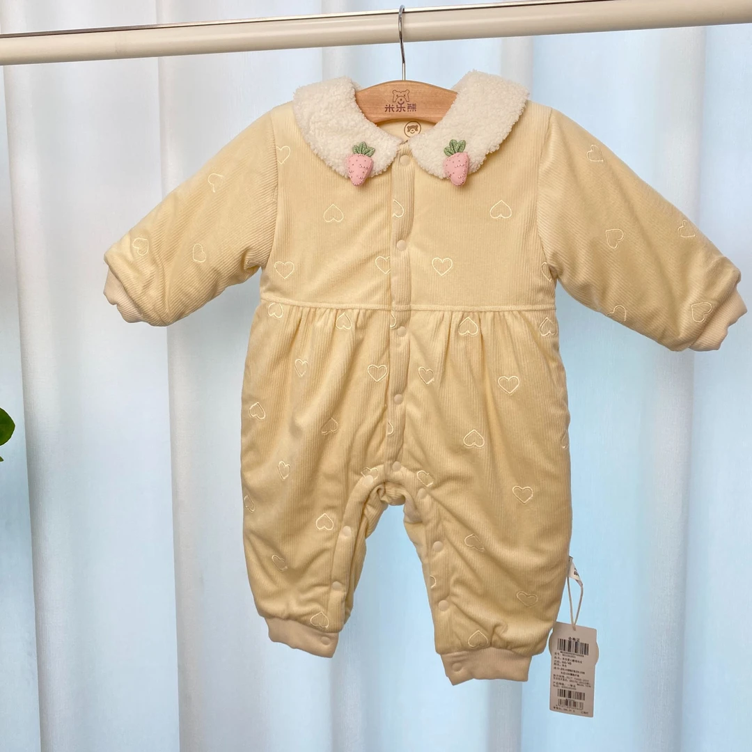 【3382】米乐熊 米乐爱心翻领哈衣