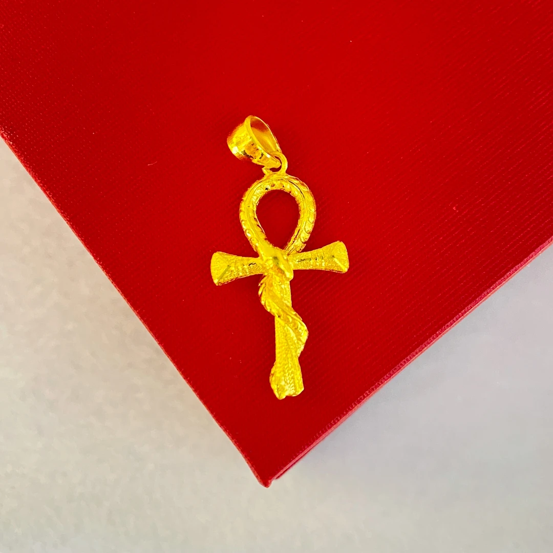 足金999经典黄金蛇坠吊坠可编绳可配项链百搭时尚复古精美