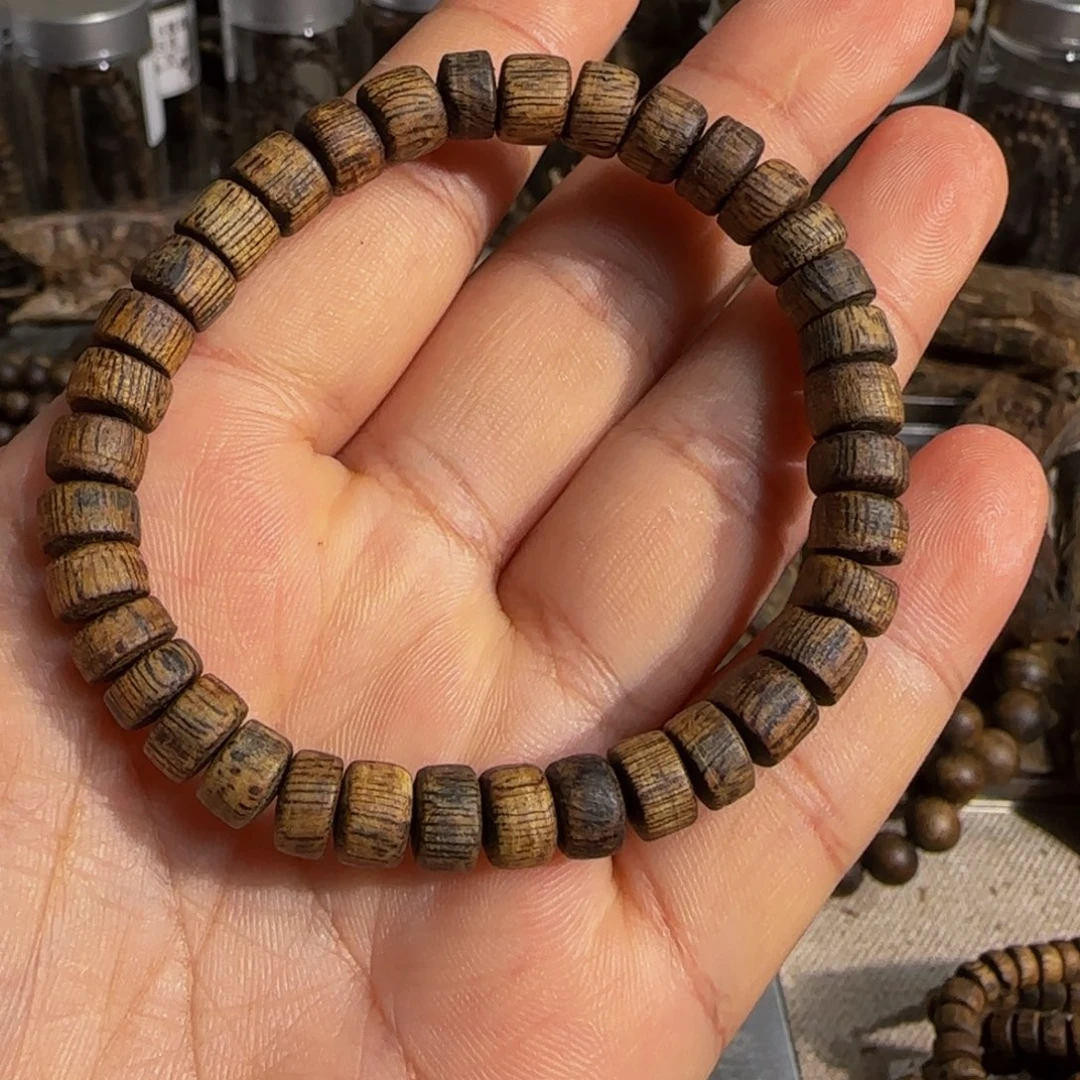 沉香手串海南白露标本