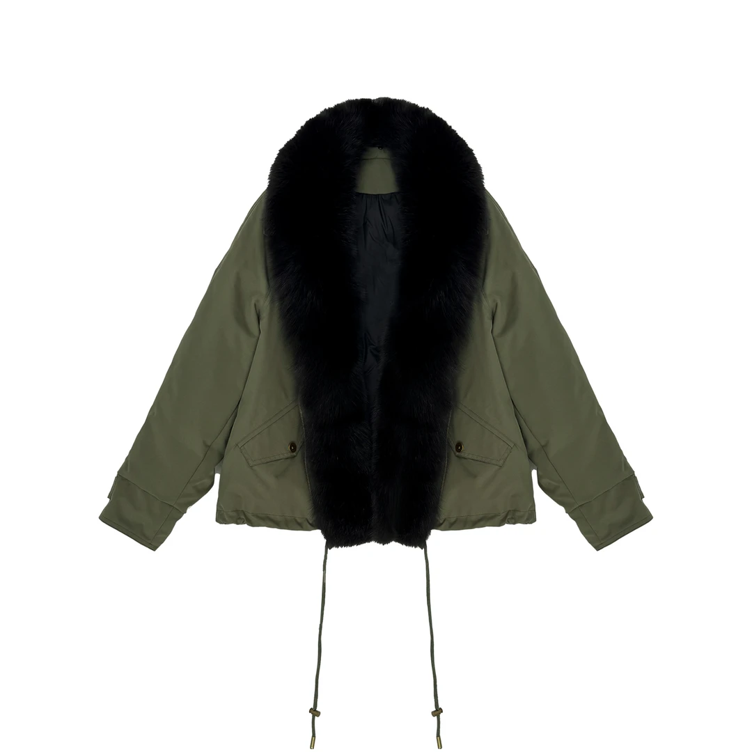 PIPI︱歌古丝90白鹅绒可拆狐狸毛领 羽绒派克服外套女 11HH110301