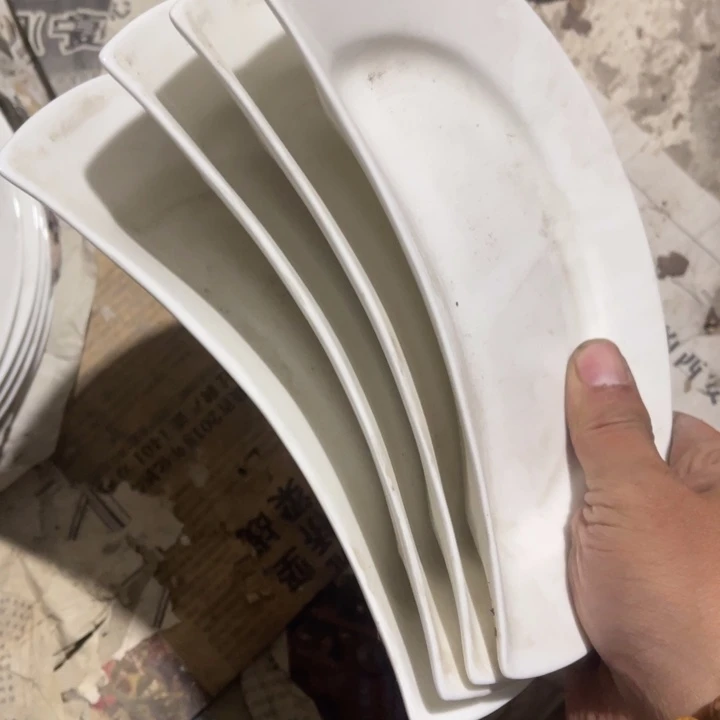 瓷其他云亮盘子4个直径20