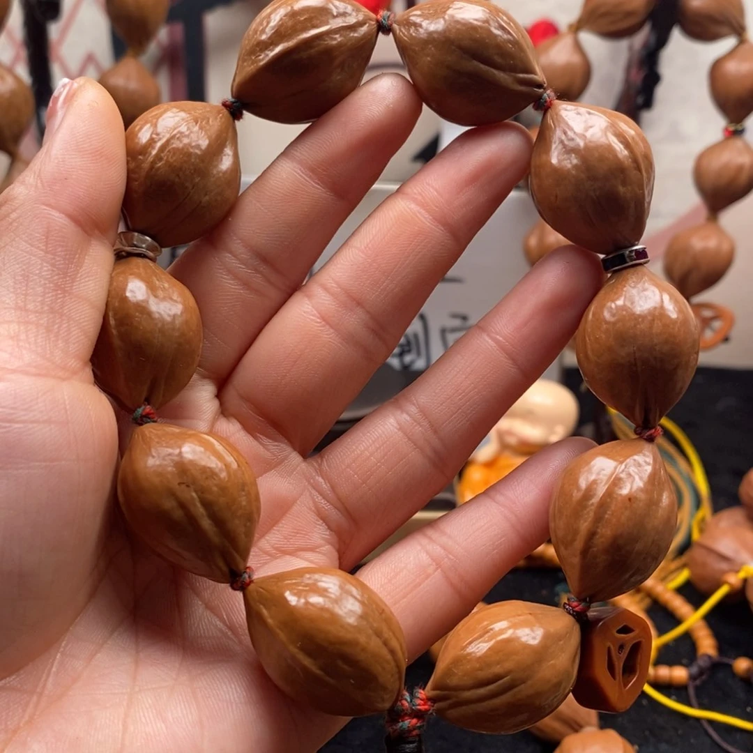 橄榄核手串/手链鸡血红2.0