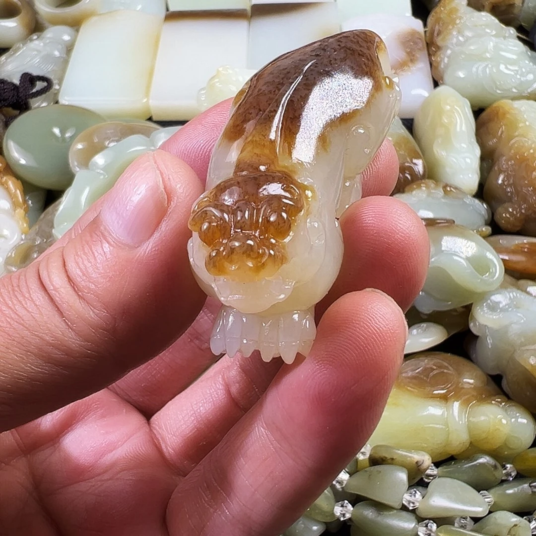 前****和田玉未镶嵌吊坠(不含链)