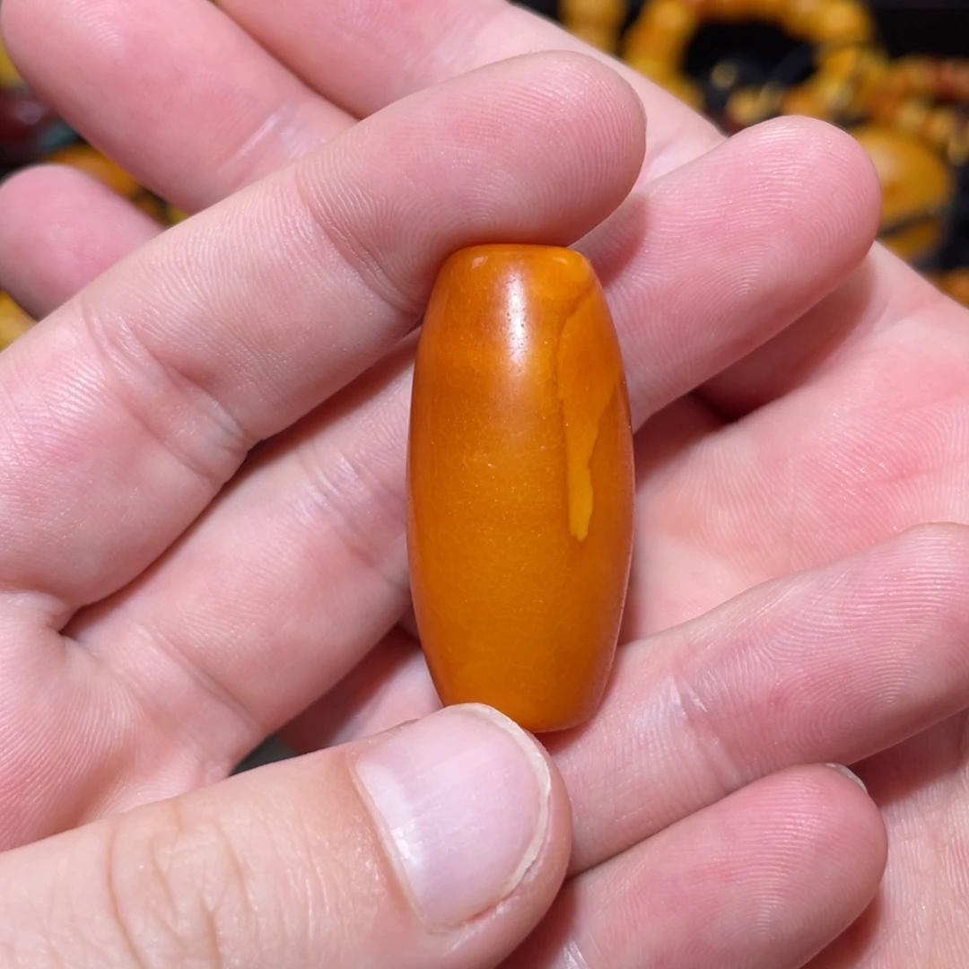 未镶嵌琥珀裸石桶珠