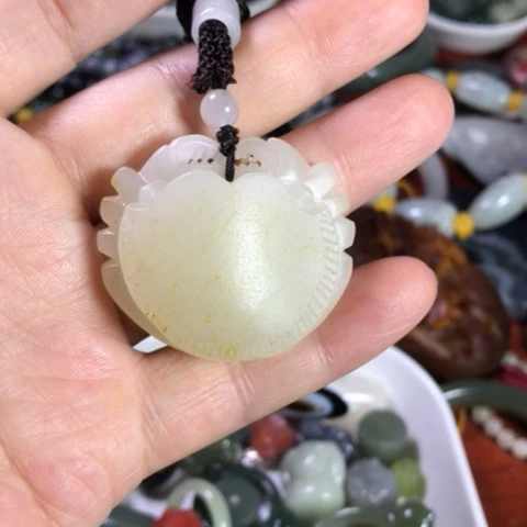 天然辰砂歲**聲吊坠项链吊坠