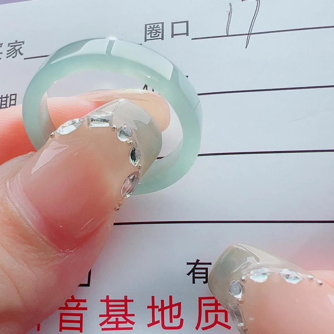 未镶嵌戒指翡翠戒圈