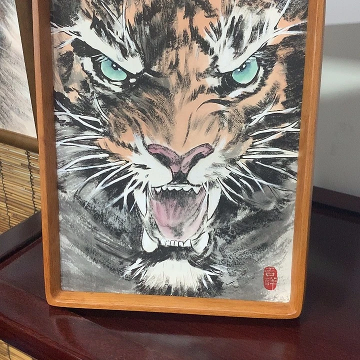 金***宝国画手绘国画虎头