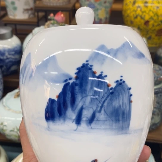 瓷片陶瓷茶叶罐密封罐