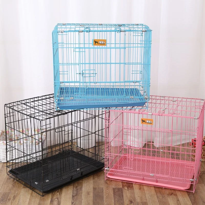 宠物兔笼小型犬鸽子笼加粗铁丝折叠泰迪狗笼兔子笼