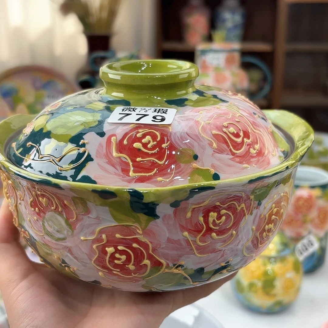 叮***发景德镇手绘高温釉下彩陶瓷茶具