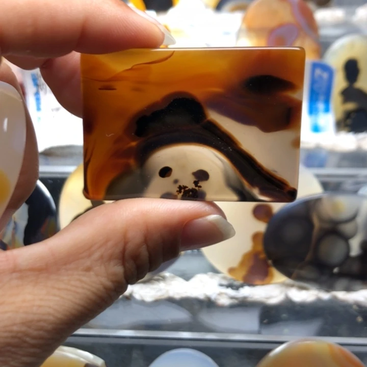 合金玛瑙/玉髓珠宝奇石59有瑕