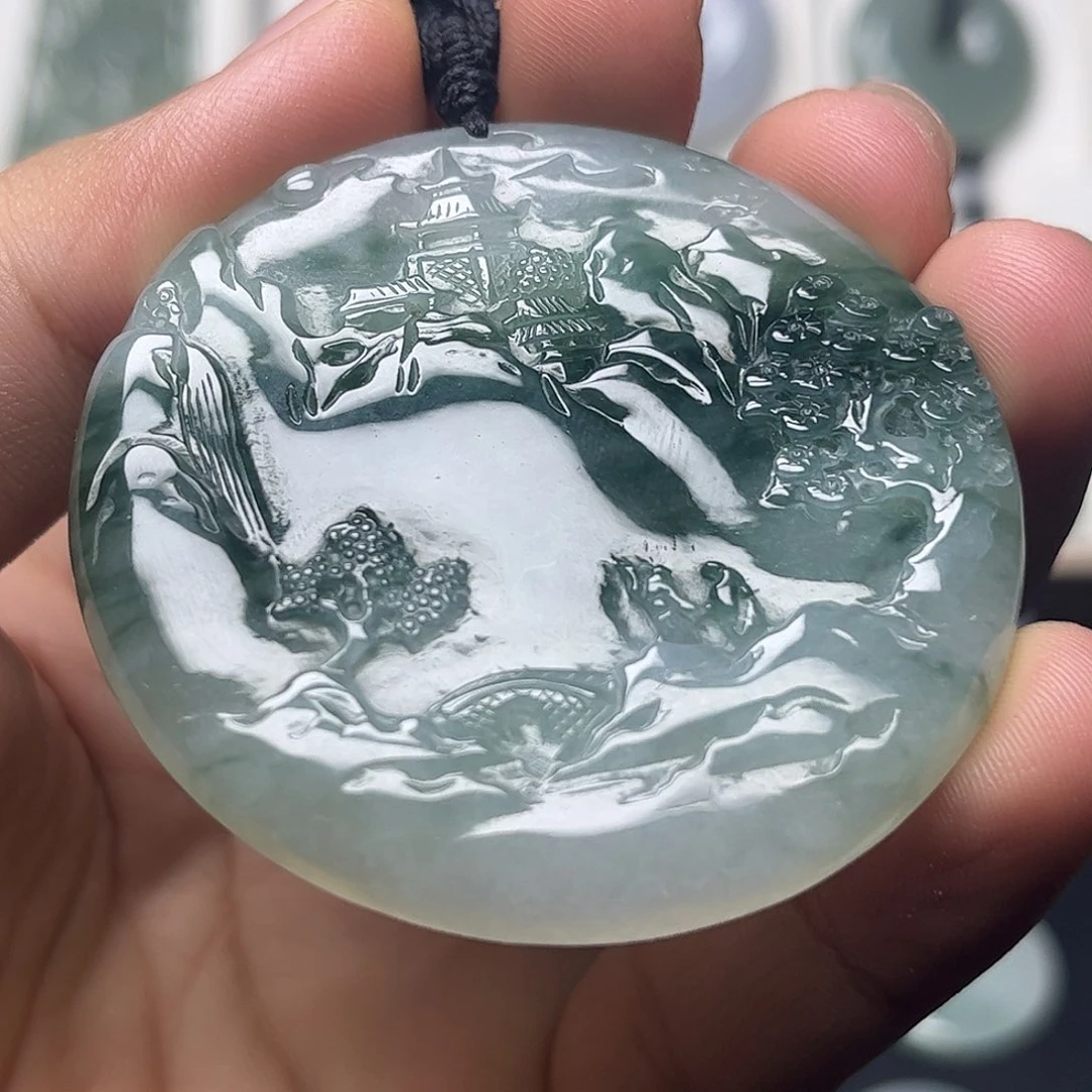 翡翠未镶嵌颈饰缅甸天然翡翠