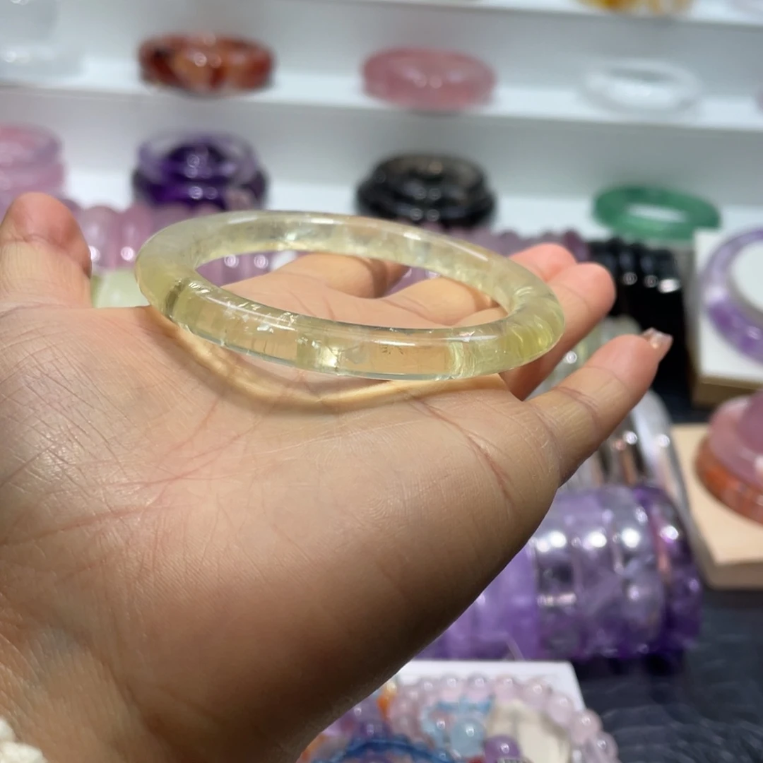 水晶手镯57圈口20号未镶嵌