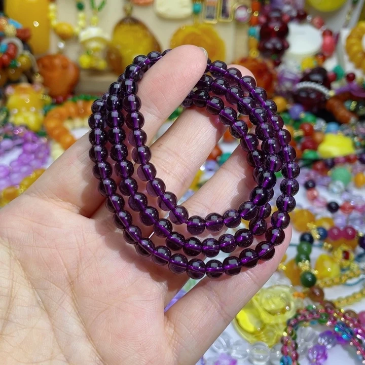 树脂制品17号紫水项链