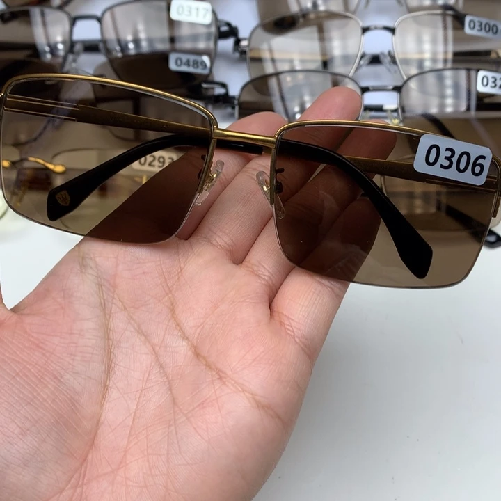 一体款半框茶水晶0306