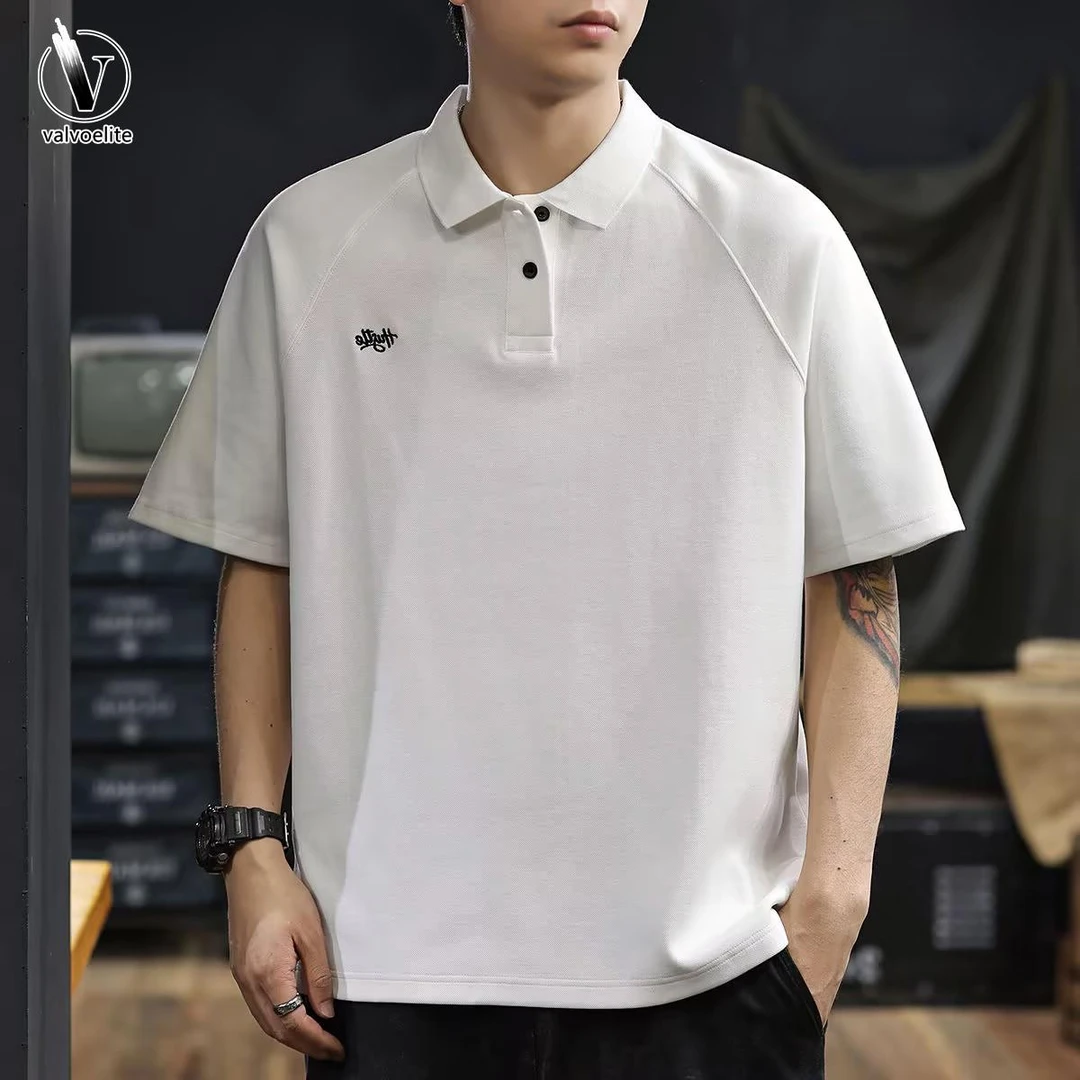 VALVOELITE美式经典重磅短袖体恤男夏季2025新款简约百搭休闲上衣