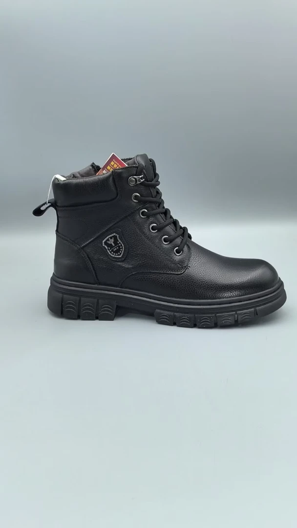 新款轻质厚底系带男士真皮鞋休闲鞋C482