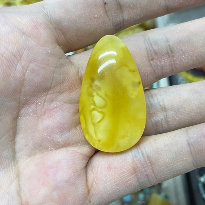 未镶嵌蜜蜡裸石吊坠