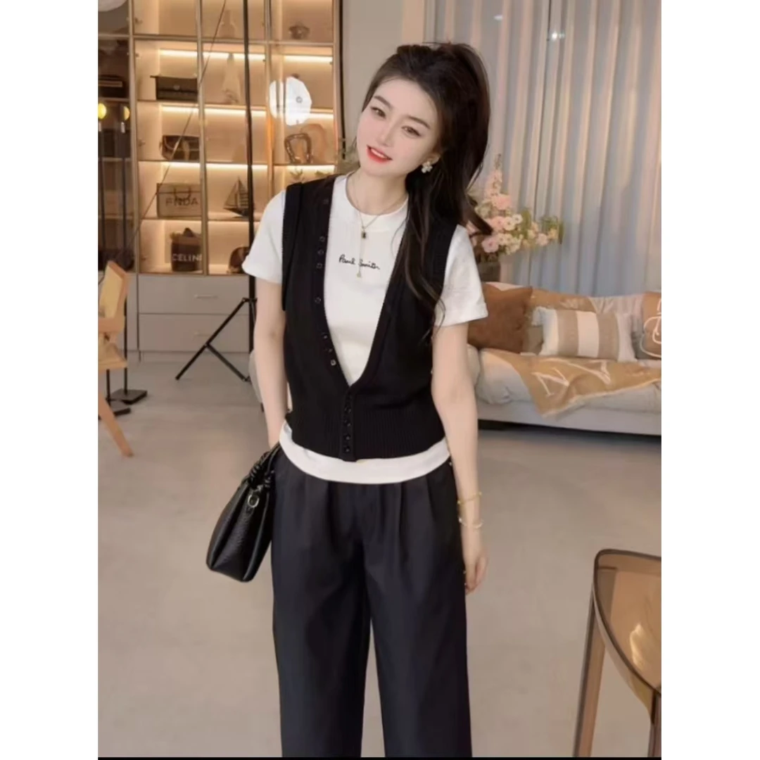 『简约书信S』设计显瘦百搭时尚套装996