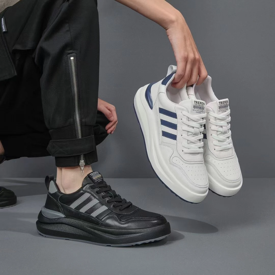 真皮男装运动休闲透气鞋软底潮鞋运动鞋夏季男鞋低帮百搭时尚秋季