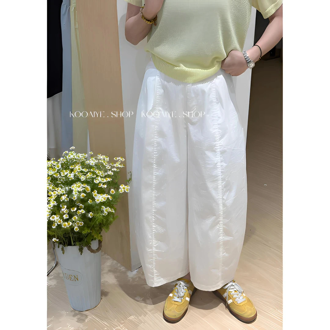 【气球裤】2026年夏季新款高腰显瘦薄款通勤休闲百搭阔腿长裤休闲裤