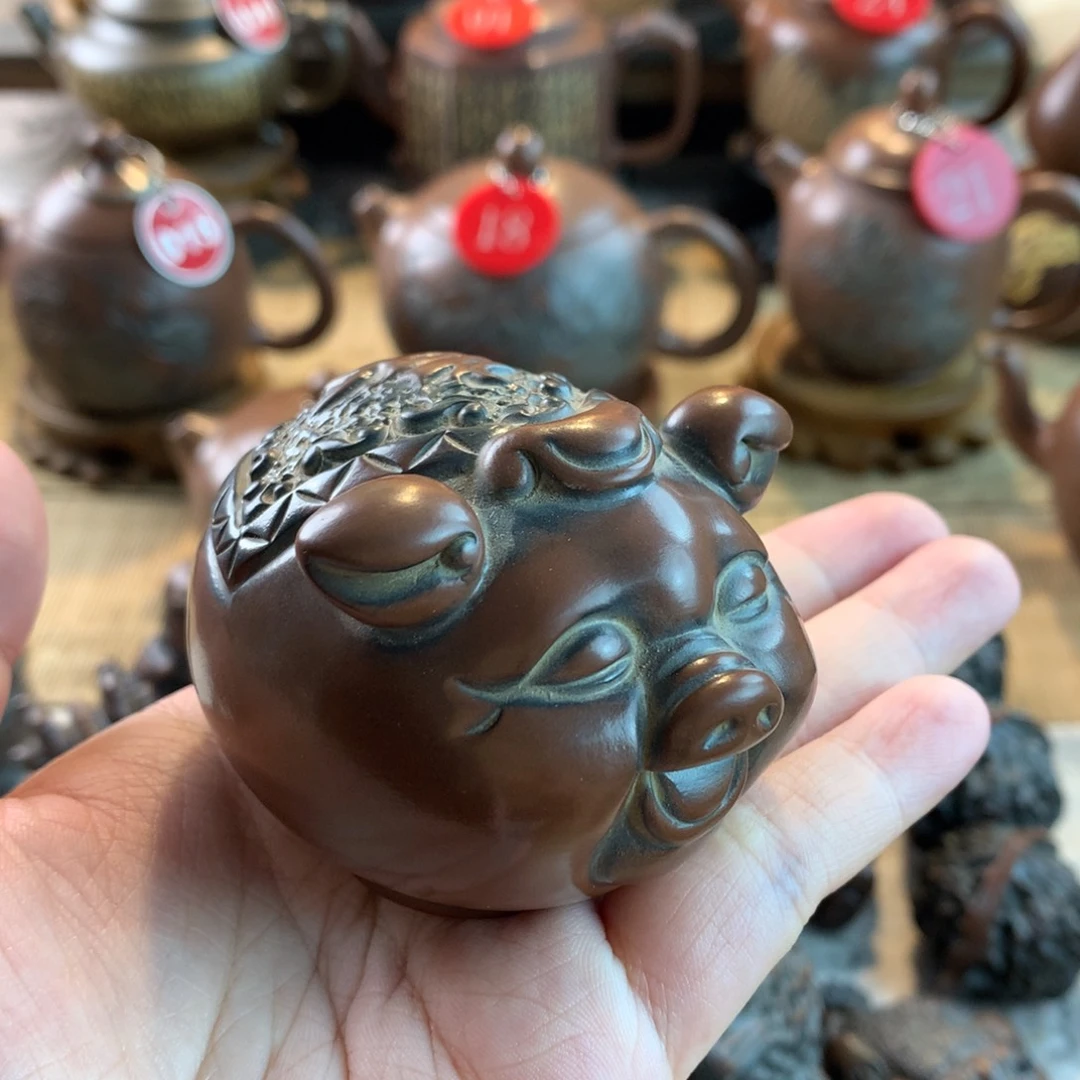 小****坭兴陶原矿泥料小茶宠下播