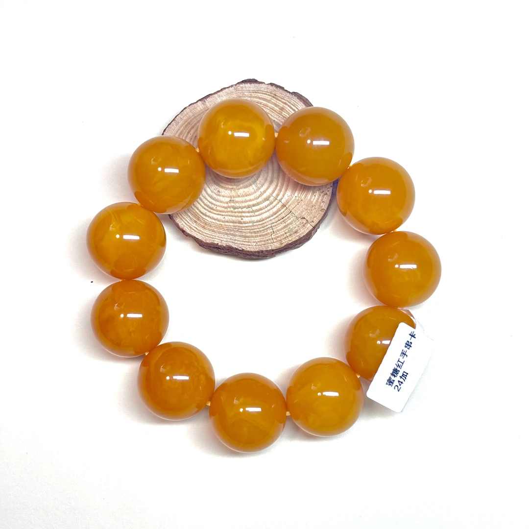 W116精工打磨 时尚百搭大圆珠手串24mm+