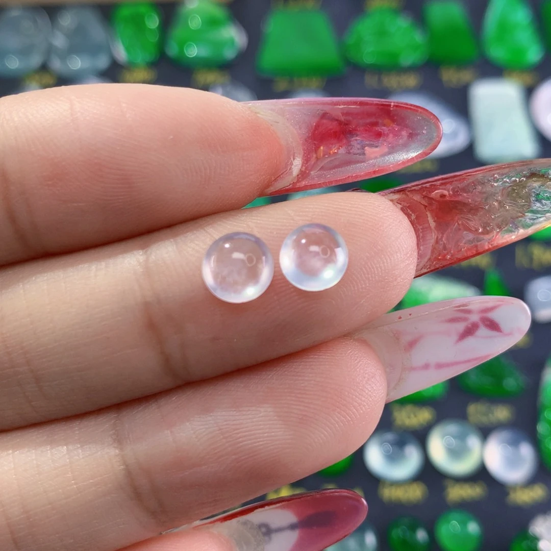 翡翠颈饰未镶嵌纯天然缅甸翡翠A货