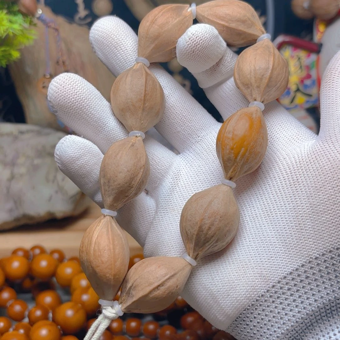 橄榄核手串/手链四花素铁核