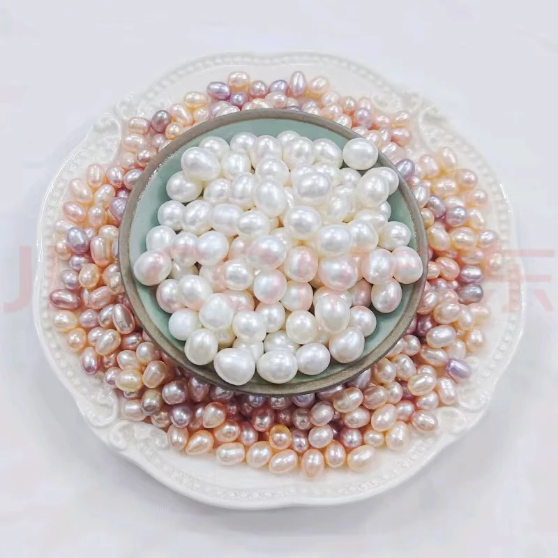 天然淡水无核珍珠饰品项链镶嵌s925银扣支持定做手工时尚