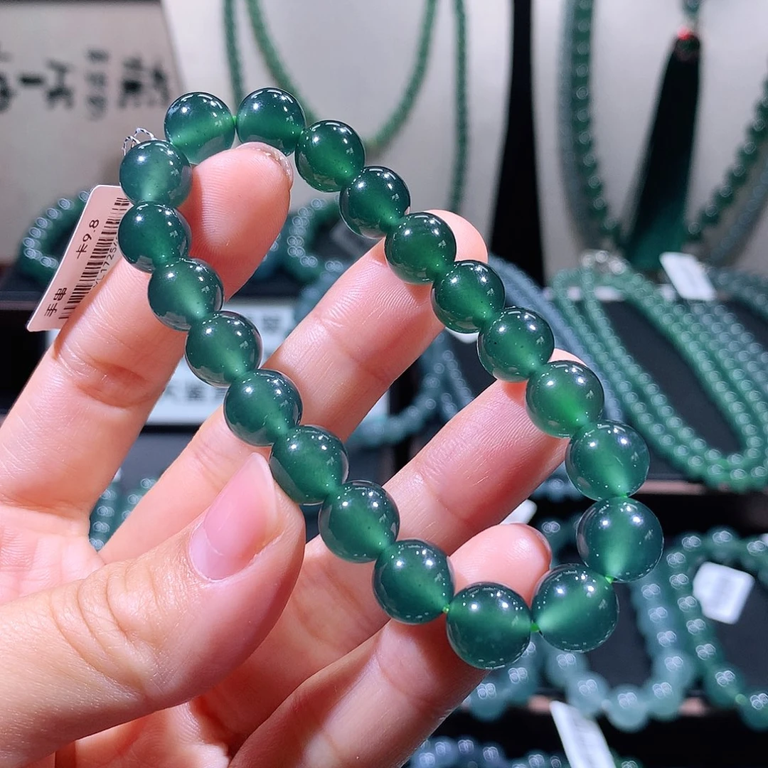 未镶嵌手链翡翠天然a货翡翠手串10mm