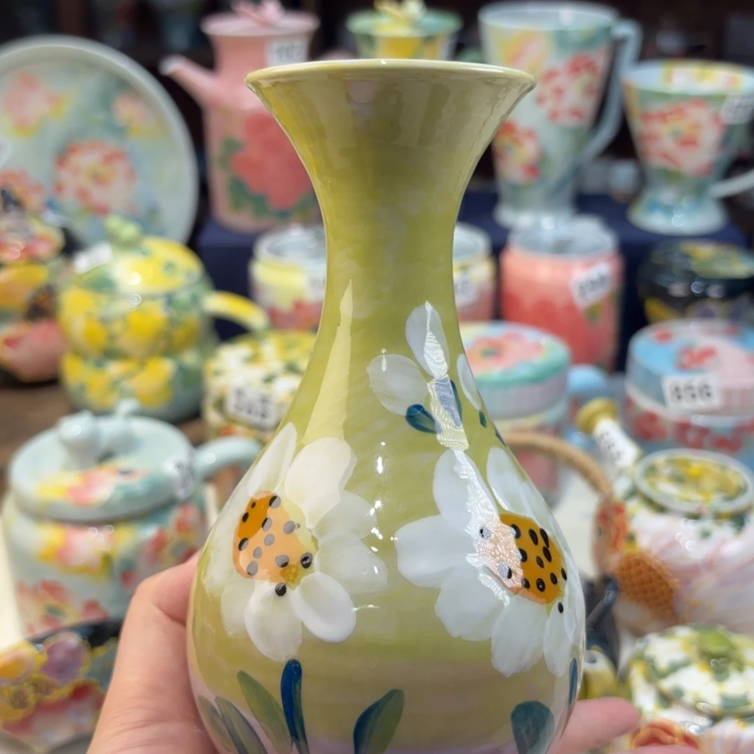 瓷片景德镇手绘高温釉下彩陶瓷茶具
