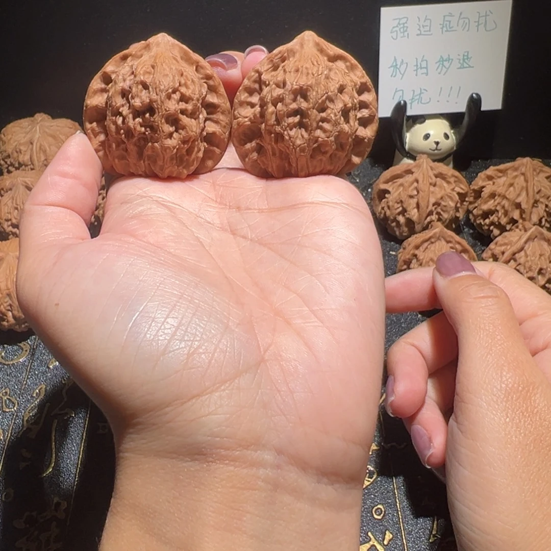 A***D吊坠文玩核桃崔凯公子帽40手把件