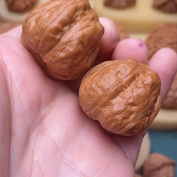 文玩核桃把件边34肚38上古玉蝉